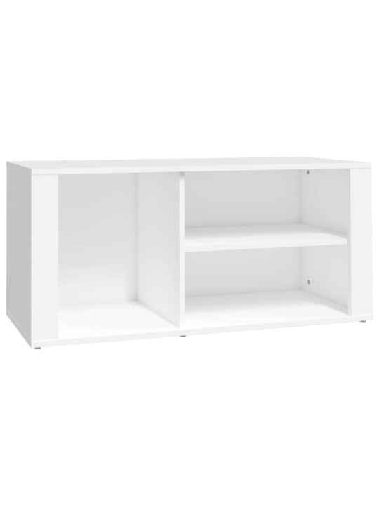 Apavu plaukts, balts, 100x35x45 cm, inženierijas koks