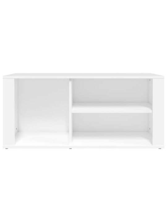 Apavu plaukts, balts, 100x35x45 cm, inženierijas koks