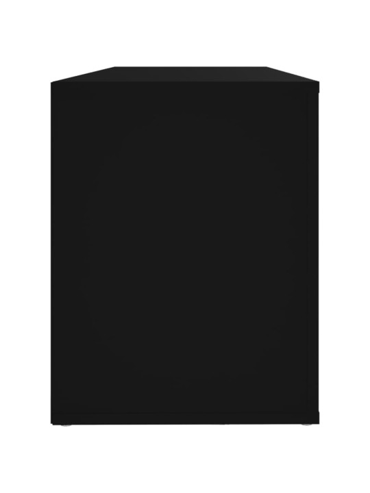 Apavu plaukts, melns, 100x35x45 cm, inženierijas koks