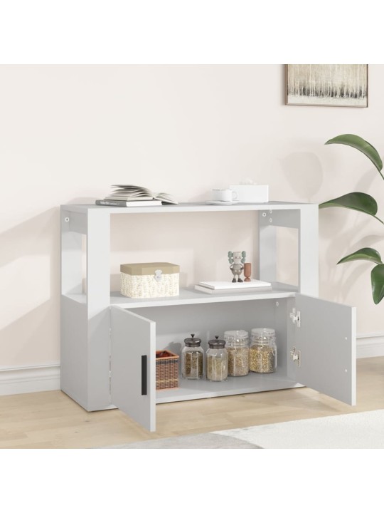 Kumode, balta, 80x30x60 cm, inženierijas koks