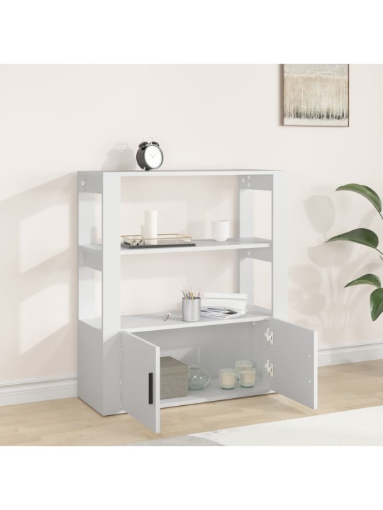 Kumode, balta, 80x30x90 cm, inženierijas koks