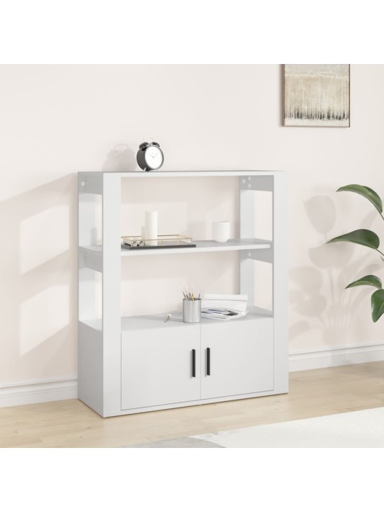 Kumode, balta, 80x30x90 cm, inženierijas koks