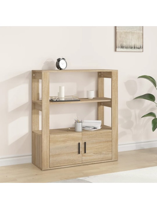 Kumode, ozolkoka krāsa, 80x30x90 cm, inženierijas koks