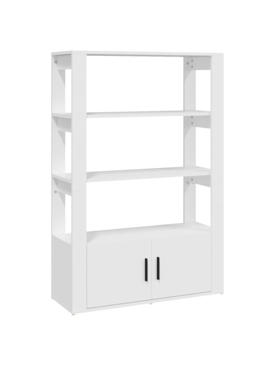 Kumode, balta, 80x30x119,5 cm, inženierijas koks