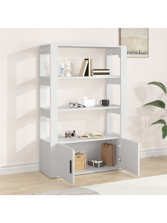 Kumode, balta, 80x30x119,5 cm, inženierijas koks