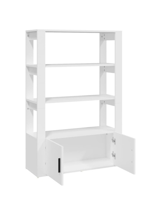 Kumode, balta, 80x30x119,5 cm, inženierijas koks
