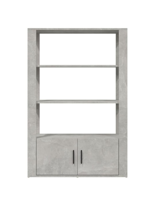 Kumode, betona pelēka, 80x30x119,5 cm, inženierijas koks