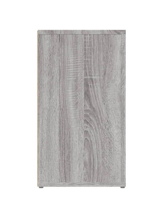 Kumode, pelēka ozolkoka, 80x30x54 cm, inženierijas koks