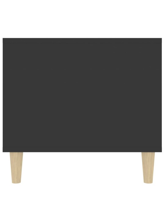 Kafijas galdiņš, melns, 90x49x45 cm, inženierijas koks
