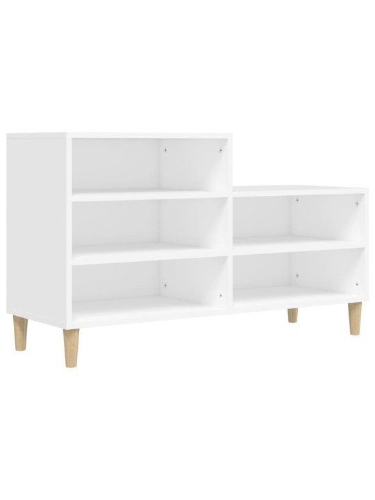 Apavu plaukts, balts, 102x36x60 cm, inženierijas koks
