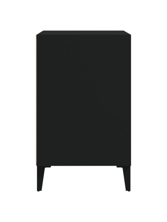 Apavu plaukts, melns, 102x36x60 cm, inženierijas koks