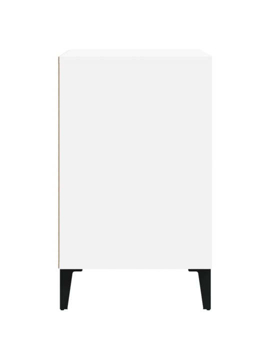 Apavu plaukts, spīdīgi balts, 102x36x60 cm, inženierijas koks