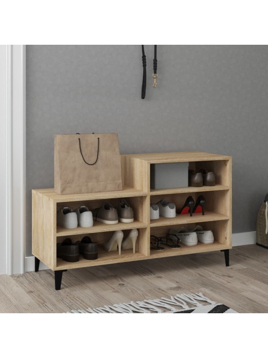 Apavu plaukts, ozolkoka krāsa, 102x36x60 cm, inženierijas koks