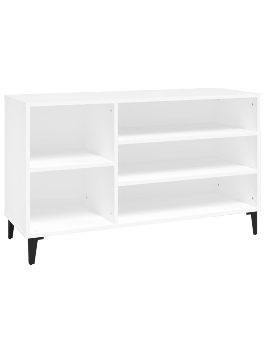 Apavu plaukts, balts, 102x36x60 cm, inženierijas koks
