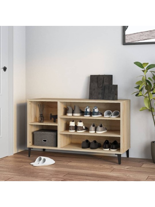 Apavu plaukts, ozolkoka krāsa, 102x36x60 cm, inženierijas koks