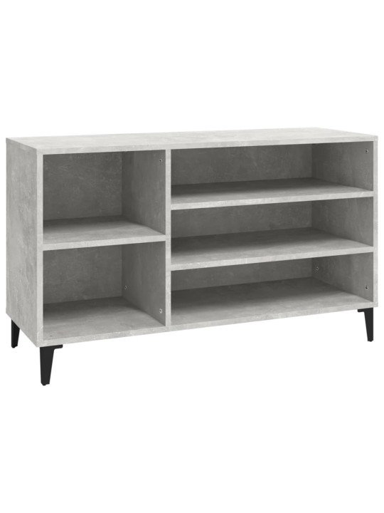 Apavu plaukts, betonpelēks, 102x36x60 cm, inženierijas koks