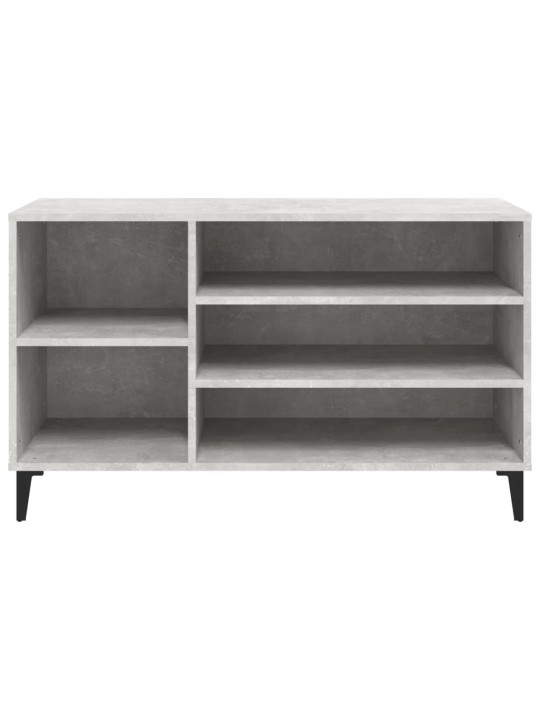 Apavu plaukts, betonpelēks, 102x36x60 cm, inženierijas koks
