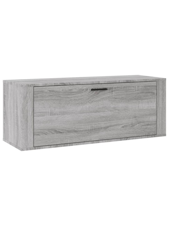 Apavu plaukts, pelēka ozola, 100x35x38 cm, inženierijas koks