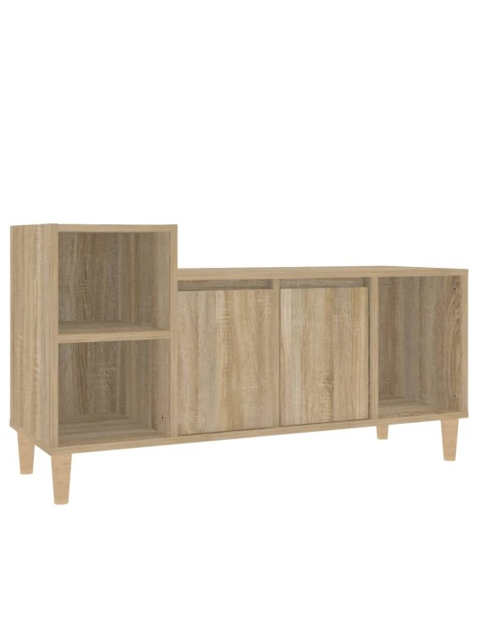 Tv skapītis, ozolkoka krāsa, 100x35x55 cm, inženierijas koks