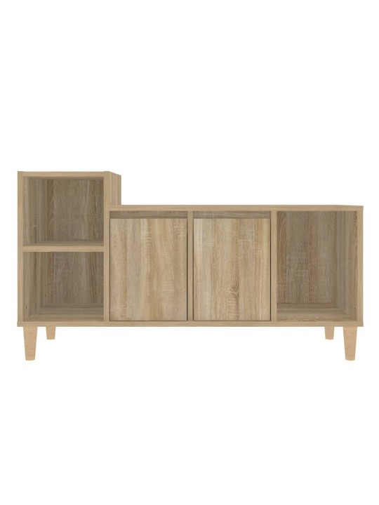 Tv skapītis, ozolkoka krāsa, 100x35x55 cm, inženierijas koks