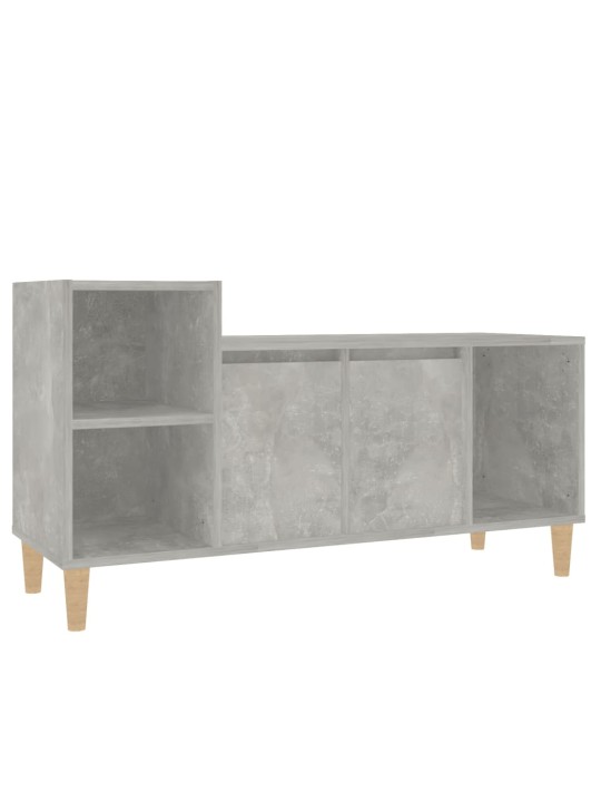 Tv skapītis, betona pelēks, 100x35x55 cm, inženierijas koks
