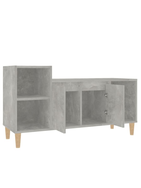Tv skapītis, betona pelēks, 100x35x55 cm, inženierijas koks