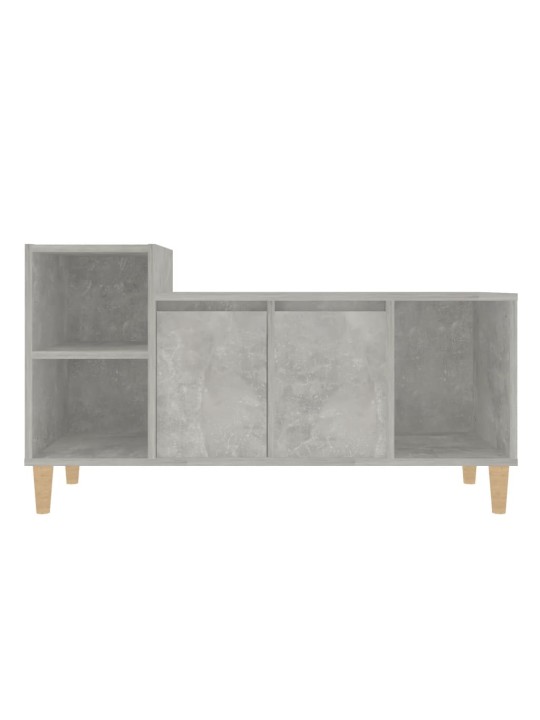 Tv skapītis, betona pelēks, 100x35x55 cm, inženierijas koks