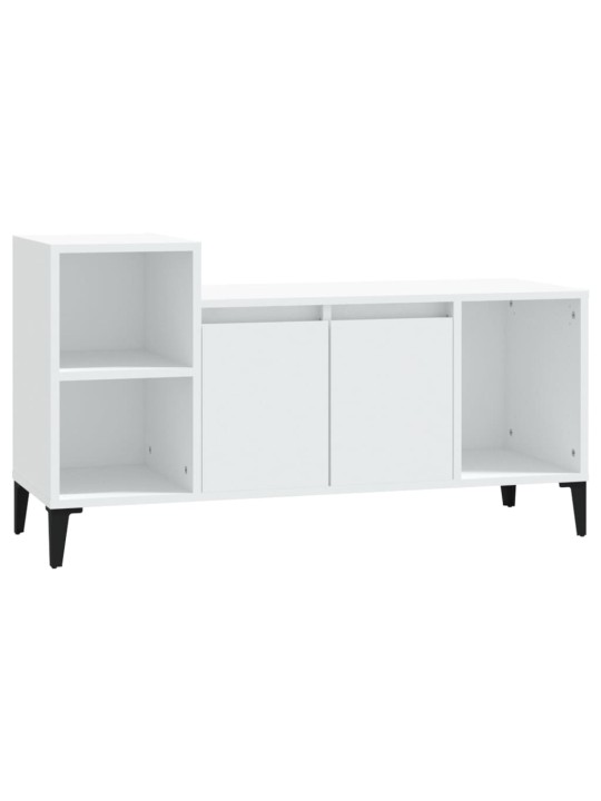 Tv skapītis, balts, 100x35x55 cm, inženierijas koks