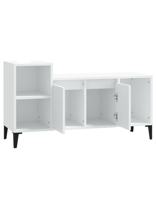 Tv skapītis, balts, 100x35x55 cm, inženierijas koks