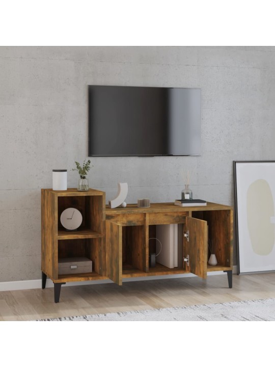 Tv skapītis, ozolkoka krāsa, 100x35x55 cm, inženierijas koks