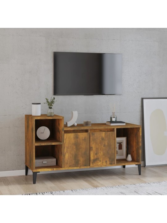 Tv skapītis, ozolkoka krāsa, 100x35x55 cm, inženierijas koks