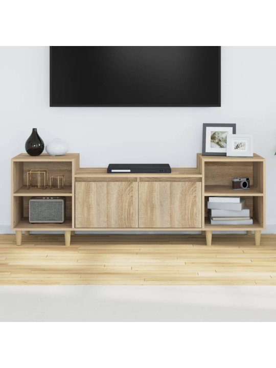 TV skapītis, ozolkoka krāsa, 160x35x55 cm, inženierijas koks
