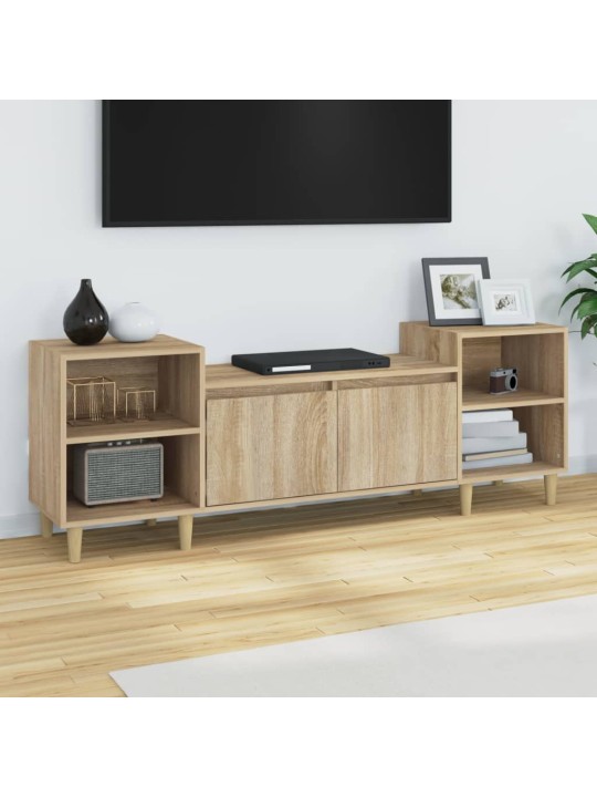TV skapītis, ozolkoka krāsa, 160x35x55 cm, inženierijas koks