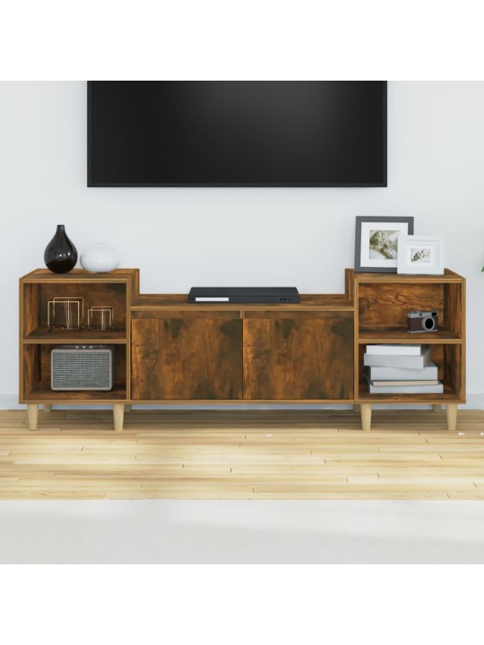 Tv skapītis, ozolkoka krāsa, 160x35x55 cm, inženierijas koks