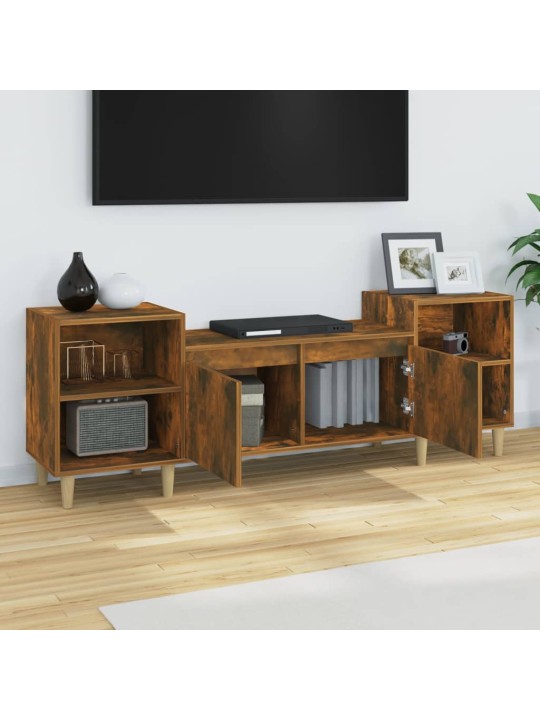 Tv skapītis, ozolkoka krāsa, 160x35x55 cm, inženierijas koks