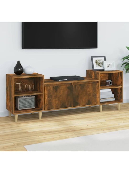 Tv skapītis, ozolkoka krāsa, 160x35x55 cm, inženierijas koks
