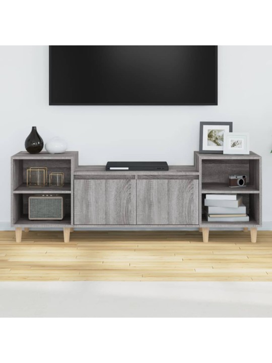 Tv skapītis, pelēks, 160x35x55 cm, inženierijas koks