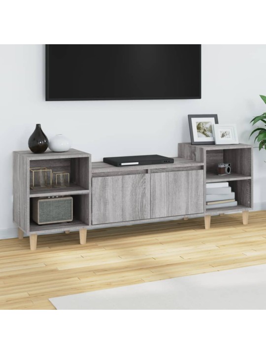 Tv skapītis, pelēks, 160x35x55 cm, inženierijas koks