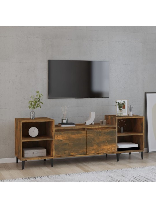 Tv skapītis, ozolkoka krāsa, 160x35x55 cm, inženierijas koks