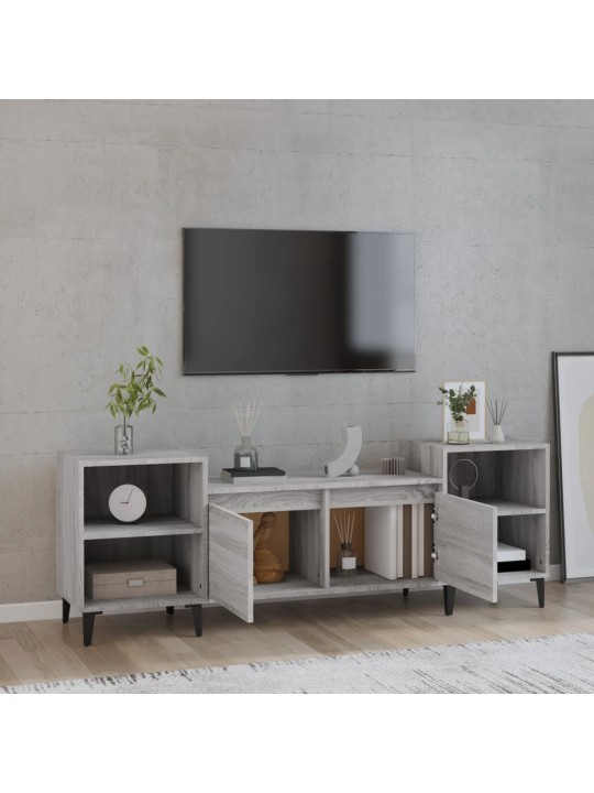Tv skapītis, pelēks, 160x35x55 cm, inženierijas koks