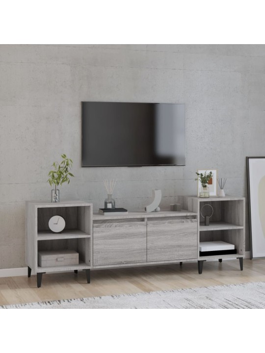Tv skapītis, pelēks, 160x35x55 cm, inženierijas koks