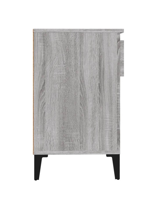 Apavu plaukts, pelēcīga ozolkoka,102x36x60cm, inženierijas koks
