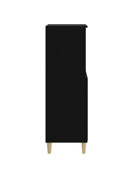 Augstais skapītis, melns, 60x36x110 cm, inženierijas koks