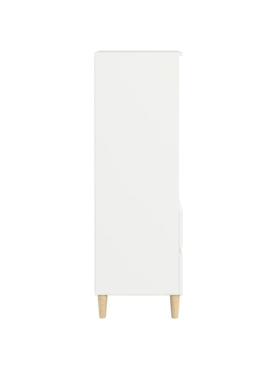 Augstais skapītis, balts, 40x36x110 cm, inženierijas koks
