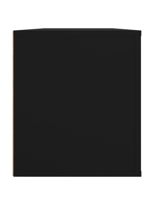 Tv skapītis, melns, 100x35x40 cm, inženierijas koks