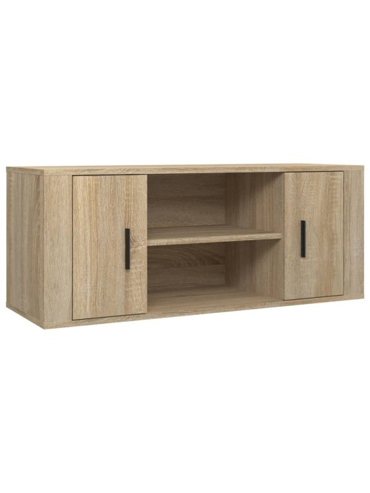 Tv skapītis, ozolkoka krāsa, 100x35x40 cm, inženierijas koks
