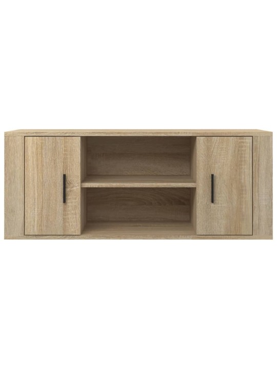 Tv skapītis, ozolkoka krāsa, 100x35x40 cm, inženierijas koks