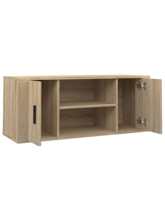 Tv skapītis, ozolkoka krāsa, 100x35x40 cm, inženierijas koks