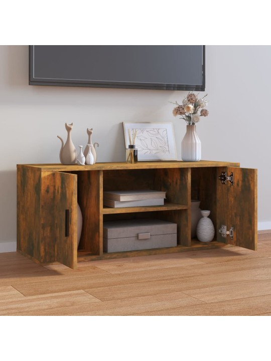 Tv skapītis, ozolkoka krāsa, 100x35x40 cm, inženierijas koks