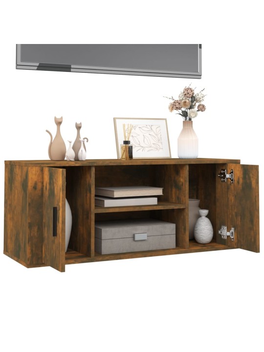 Tv skapītis, ozolkoka krāsa, 100x35x40 cm, inženierijas koks